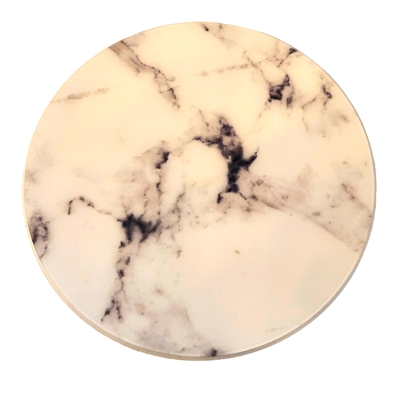 Charging Pad for Qi-Enabled Devices, White Marble - Picture 1 of 5